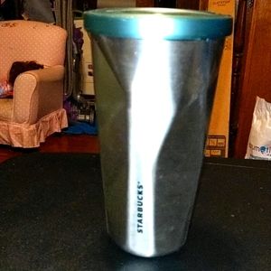 Starbucks metal tumbler chiseled